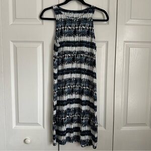 Athleta Womens Santorini Thera  Dress Sz S Tie Dye Athleisure Soft Sporty Tennis
